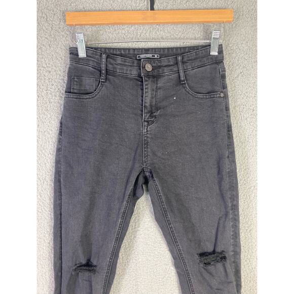Kootinsen Women's Distressed‎ Tapered Skinny Jeans Black Size 2 - Picture 5 of 10